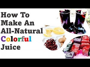 How To Make An All Natural Colorful Juice | Adwoa's Amazing World