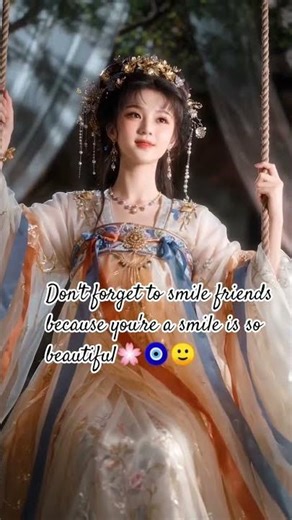 beautiful princess tell you always smile because you're a smile is so beautiful don't forget#love