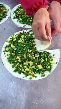 Steamed Dough Leek Pancake Recipe #Leek Pancake #Vegetable Pancake