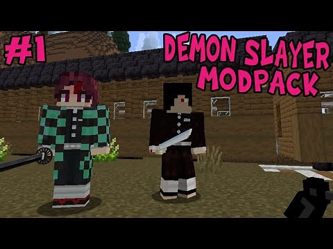 LETS BECOME A DEMON SLAYER! || Demon Slayer Modpack Episode 1 (Minecraft Demon Slayer Mod)