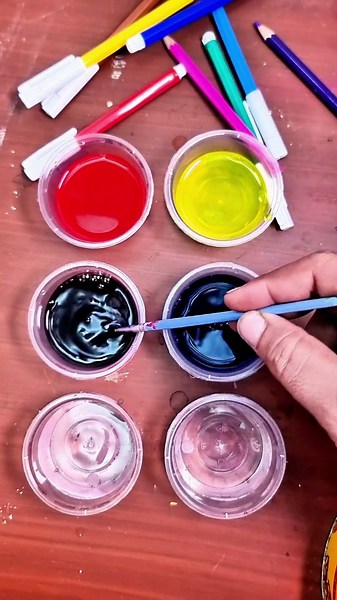 ASMR Paint Colors Mixing #painting #magiccolorsmix #colorsart #satisfying #colorsartmagic