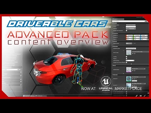 Drivable Cars: Advanced Pack Content Overview | Available on UE4 Marketplace | best GTA features
