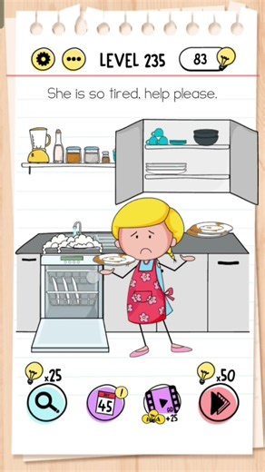 Brain test level 235 solution