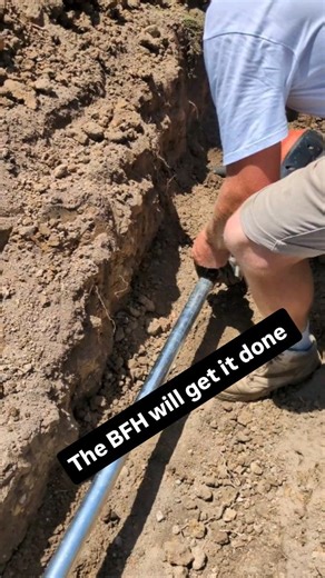 Wayne Reid on Instagram: "Ramming a 32 mm gal pipe under a driveway for a new water service The KS Solutions crew got the BFH out and it belted this conduit through the clay easily. We sleeved some PEX through and called it a day. #plumbinglife #howto #plumber #plumbingtips #construction #copper #asmr"