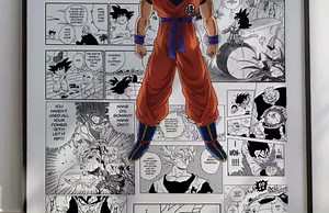 Manga Poster - Son Goku - Curated Manga Panels - Digital Print - Etsy