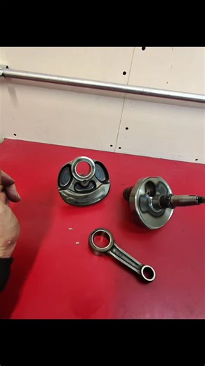 Remember the crank from that kx450? finally got it apart and its hurt. This is a known issue on our 2021 KX450 and we are going to fix it and fix it right. #kawasaki #racetech #kx450 #repair #rebuild. | Sportsman Cycle Sales