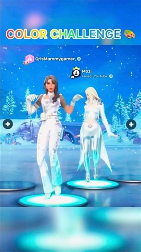 Fortnite Color Challenge 🎨Which skin color wins? 👀Comment the next color 👇#fortnite #girlgamer