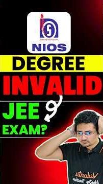Is NIOS Board Valid in JEE Exam? #jee #nios #jeemains #jeeadvanced #iit #nit #iiit #gfti #harshsir