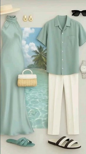 Beach ⛱️ outfit ideas for couples #shorts #viralvideo #fashion #trending #couple #outfit #style
