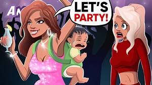 19M views · 520K reactions | I had to leave my 3-month-old daughter alone at home alone just so she could have a complete family | AniMatters | Facebook