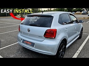 How To Install A Decal On A Car Window