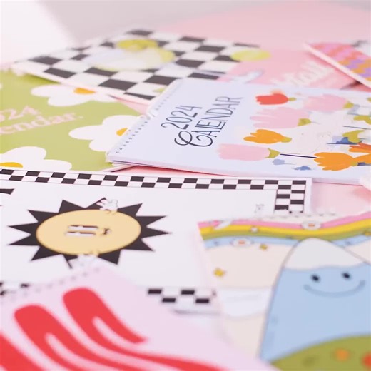 2026 Colourful Gradient Calendar, Wall Planner, 12 Month Hanging Organiser - Etsy