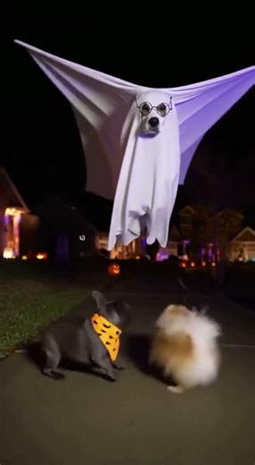 “Invisible Dog Pranks His Friends on Halloween!”