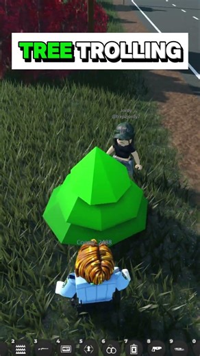 Roblox Tree Trolling in ERLC 😭👻 #funny #robloxmemes #meme #viral #roblox