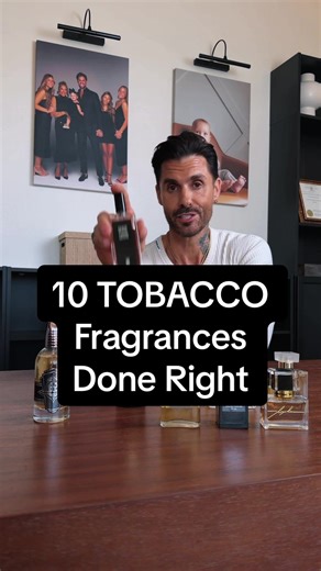These are rich, smooth, expensive-feeling, tobacco fragrances done with class. 1) @1821manmade - Sweet Tobacco 2) @sergelutens - Chergui 3) @naomigoodsir - Or Du Serail 4) @tomfordbeauty - Tobacco Oud 5) @angelos_creations_olfactives - Tabac Libre 6) @amouageofficial - Royal Tobacco 7) @amouroud - Oud Tabac 8) @bdkparfumsparis - Tabac Rose 9) @houbigant_paris - Tabac Nomade 10) @papillonartisanperfumes - Tobacco Rose What Tobacco Fragrances are you rocking this season? 👇