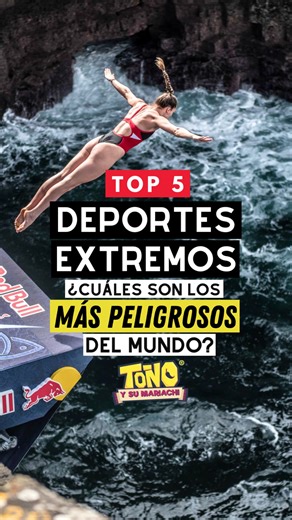 En términos generales, se le llama deporte extremo a una competencia o actividad física que presenta altos riesgos contra la salud o la vida, o bien que desafían los límites físicos y mentales. Y llevando las cosas al extremo… ¿cuáles son los cinco deportes más peligrosos del mundo? #video #mundo #polemica #vicente #deportesextremos