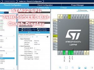 STM32 LED Bar-Graph Display with 74HC595