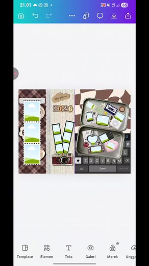 Warna Coklat Canva: Template Scrapbook & Ide Desain