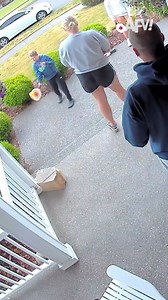 What did it hit? 😅 #afv #caughtoncamera #funnyvideos | America's Funniest Home Videos