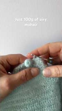 Light Mohair Sweater 🤍 Soft & fluffy! Easter lamb project coming 🐑 #crochet #crochetprojects