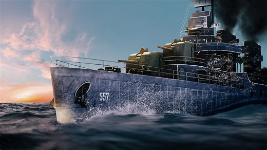 This small warship charged the largest battleship ever built