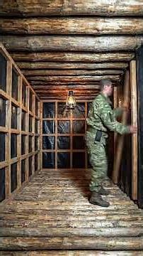 Building a Secret Tactical Military Bunker from Scratch! 🪖🌲