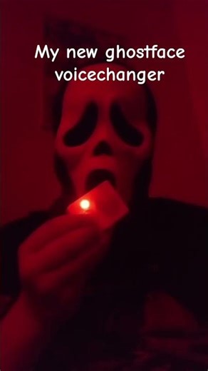 ghostface voice box🔪😈 #scream #foryou #ghostface #horror #voiceeffects #creepy #horrortok #scream