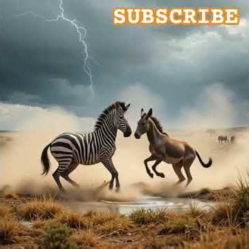 Zebra vs Donkey epic encounter #animals #wildlife #cute #wildanimals #nature