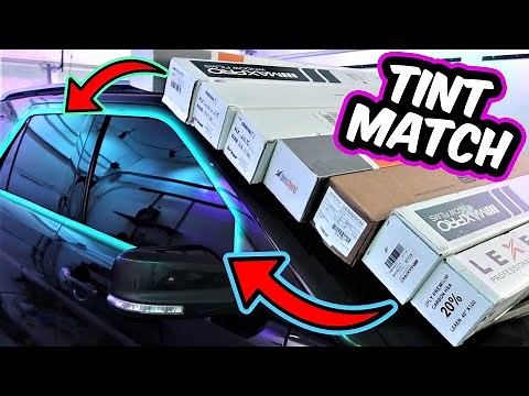 Matching Factory Tint // Window Tinting Front Doors on Trucks and SUV @ Detroit Tint Studio