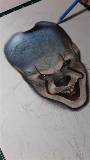 😱Pennywise drawing!#art #pennywise