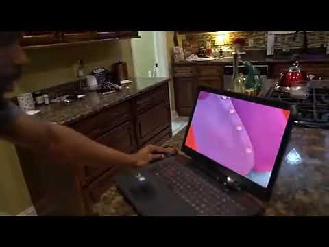 Cash Nasty punches his computer because the GrubHub "Delivery Dance" commercial is playing on it