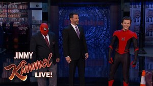 Guillermo steals Spider-Man’s mask only to be confronted by the hero himself. #KimmelinBrooklyn | Jimmy Kimmel Live