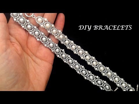 DIY bracelet. Easy beaded bracelet pattern