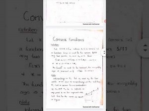 Operations Research | Lecture 1 | Convex Functions
