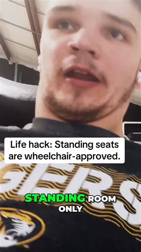 11K views · 122 reactions | Life hack: Standing seats are wheelchair-approved. #disabled #cerebralpalsy #fuuny #comedy #disability | The Crippling Company | Facebook