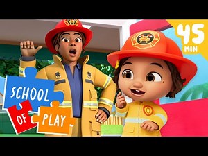 Class Fire Drill! Fire Safety With Nina 🔥 | Cocomelon Songs and Nursery Rhymes | School of Play