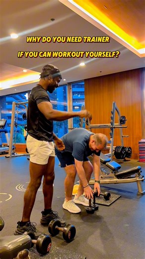 A fitness trainer plays an important role in helping individuals achieve their health and fitness goals. Not only that, Fitness trainer provide proper guidance on exercise techniques, prevent injuries, Fitness trainers also motivate their clients, promote healthy habits, and encourage consistency. Through their support, people gain physical strength, confidence, and a balanced, healthier lifestyle. #fitness #workout #gym #gymhumour #gymcommunity #reelsfypシ #reelsviralシfb #fblifestyletyle #fitnes