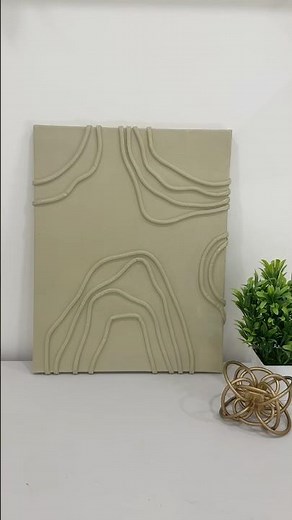 3D DIY Canvas Art 😍 | Easy Textured Wall Dec