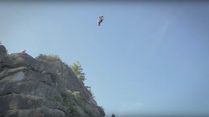 Absolutely Massive Rope Swing From Tahoe
