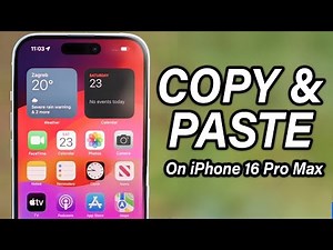 How To Copy & Paste On iPhone 16/ Pro Max (Easy!)