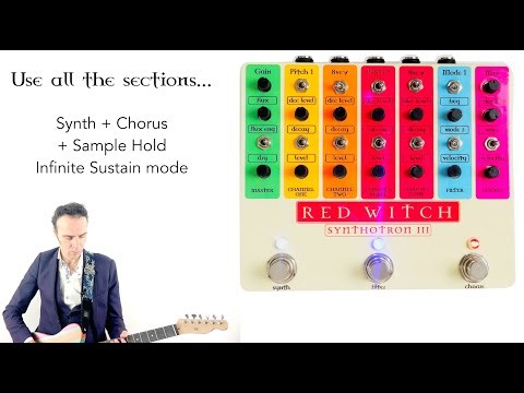 「Red Witch Pedals Synthotron III」！フルアナログにこだわったモノフォニックギターシンセ！