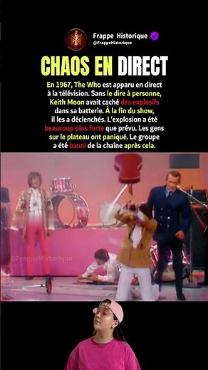 Le coup d'éclat de Keith Moon a fait bannir The Who de la télévision en direct #shorts
