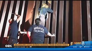 Smugglers leave woman dangling on border fence; firefighters had to get her down. http://kfmb.us/cFk08 | CBS 8 San Diego