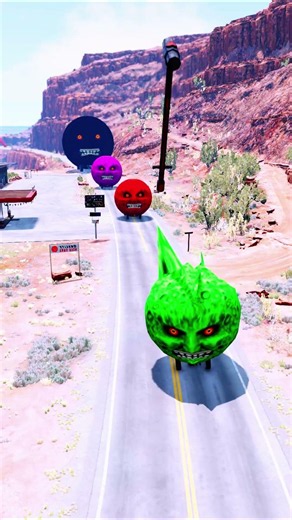Big and Small Cars vs Lava Pit – BeamNG Chaos 🔥 #shorts