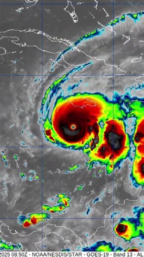 10 hour loop of CAT 5 hurricane Melissa.
