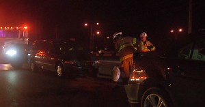 Vehicle collision on US-23 results in airbag deployment