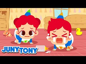 Babies JunyTony 👶🍼 JunyTony Turned Into Babies｜Take Care of Baby   More Kids Songs｜JunyTony - Videos For Kids