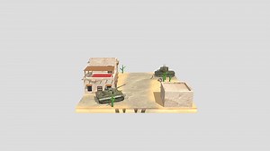 Girls und Panzer Diorama - 3D model by nicdip2004