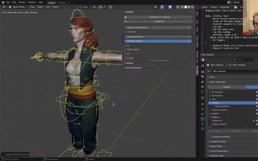 BlenderStudio 直播python代码类绑定教程(官方教程)