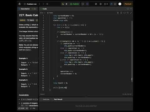 Basic Calculator II｜不用 eval 的面試必考題｜用最少的概念寫出穩定解法